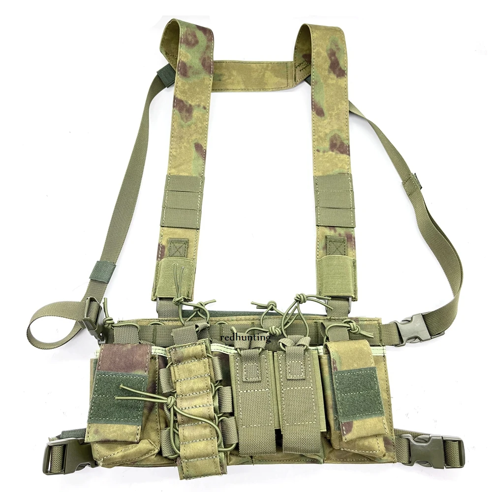 

Tactical Rig Vest Hunting Radio Shoulder Holster Chest Harness Holder Vest Rig Radio Chest Front Pack Pouch Magaizne Pouch