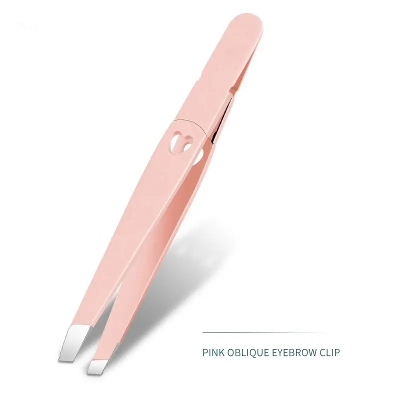 New Eyebrow Tweezer Colorful Hair Beauty Fine Hairs Puller Stainless Steel Slanted Eye Brow Clips Removal Makeup Tools