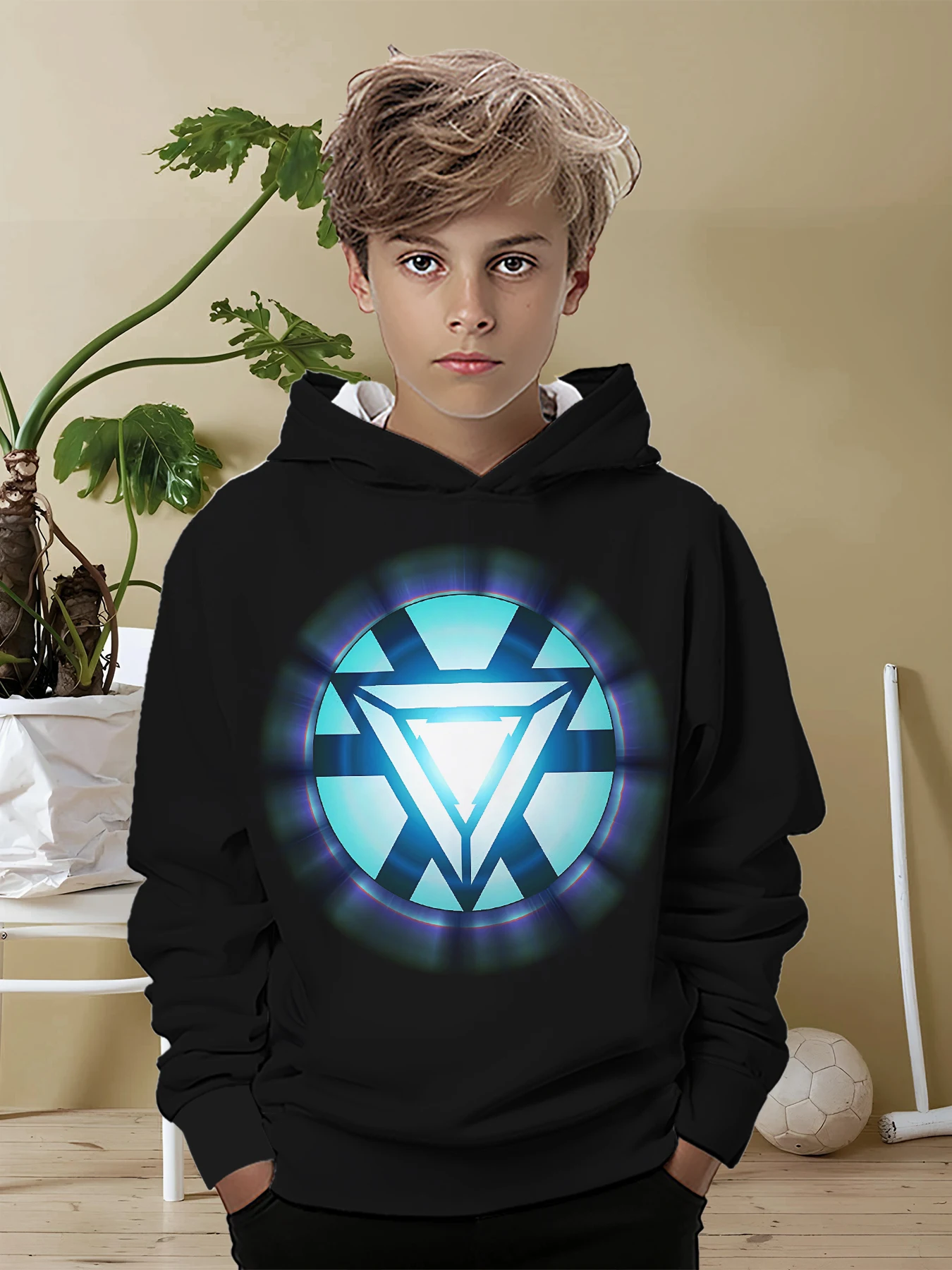 

Marvel Superhero Iron Man 3D Print All Seasons Children Casual Sweatshirt Cool Pullover Tops Unisex Clothes Boy Girl Hoodies