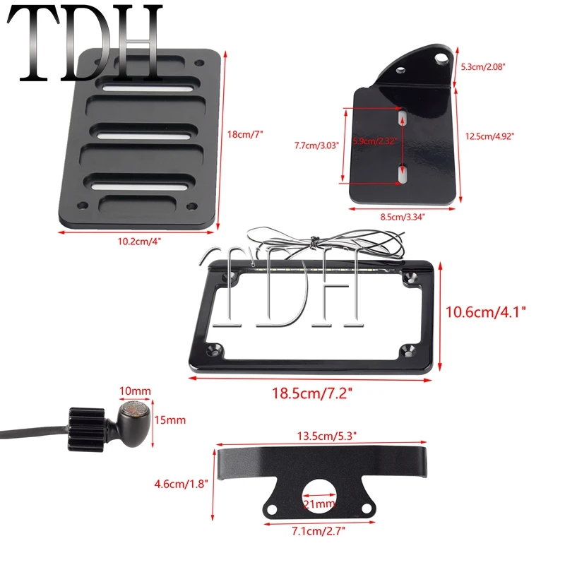 Rear Fender Mini Turn Signal Light Taillight Brake Lamp Handlebar Front Turn Signal Indicator DRL For Harley Sportster S RH1250