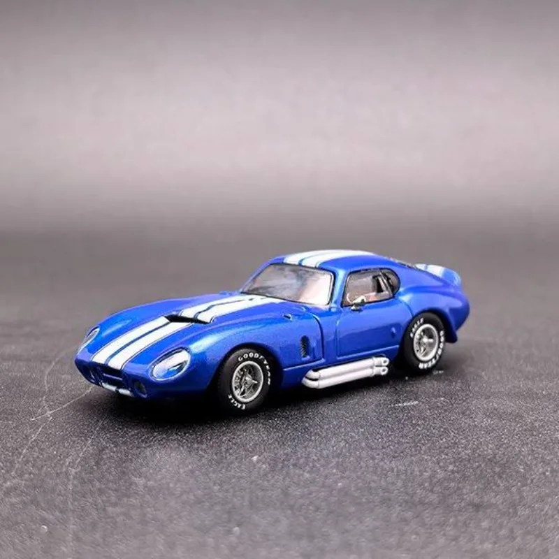 غرامة يعمل دييكاست 1/64 مقياس شيلبي دايتونا كوبيه سبيكة نموذج سيارات مفتوحة الغطاء الأمامي والخلفي لعب المركبات لعب للأولاد