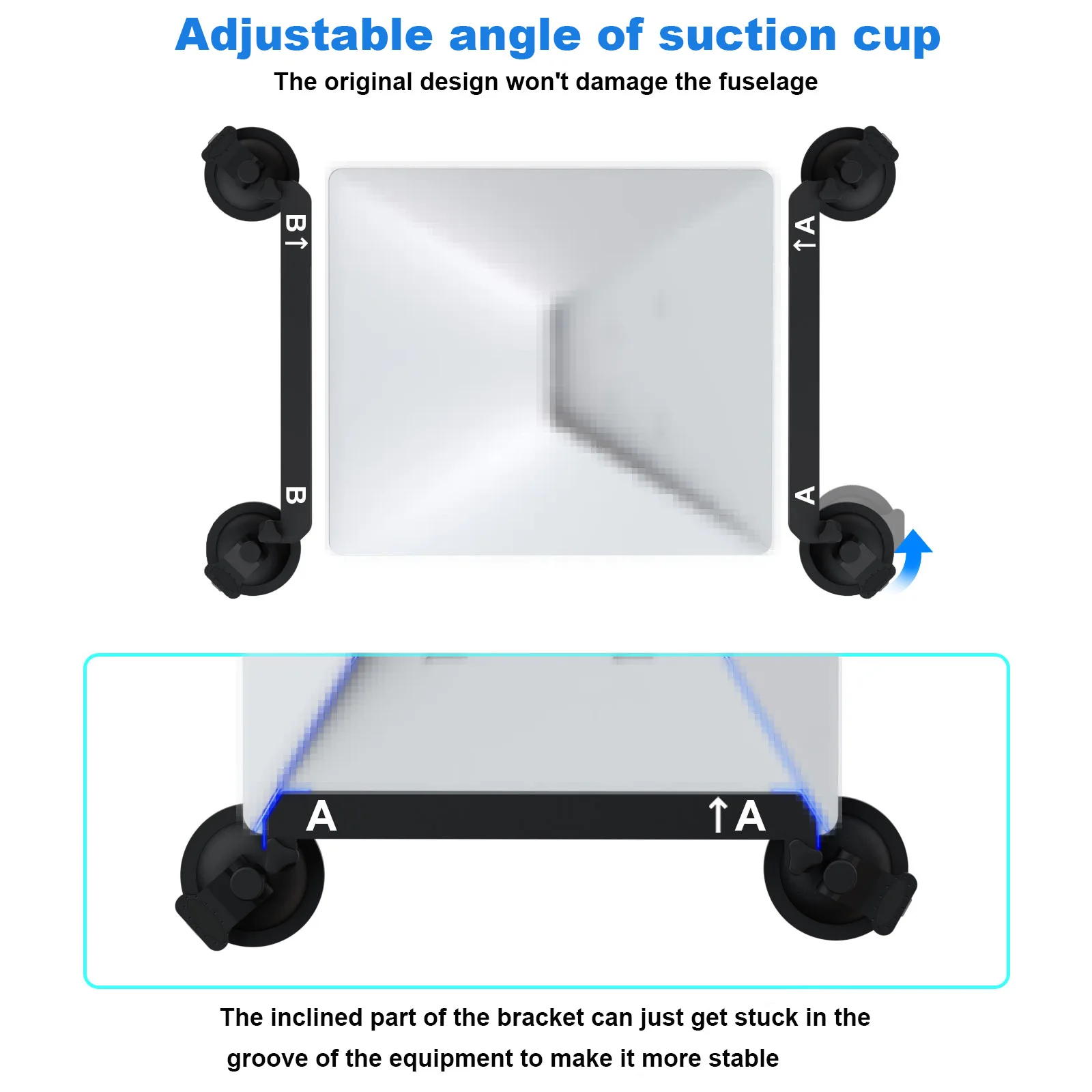 2pcs Metal Starlink Mini Sunroof Suction Cup Mount Mounting Kit For Car And Sunroofs Mount Strong Stable Signal Reception