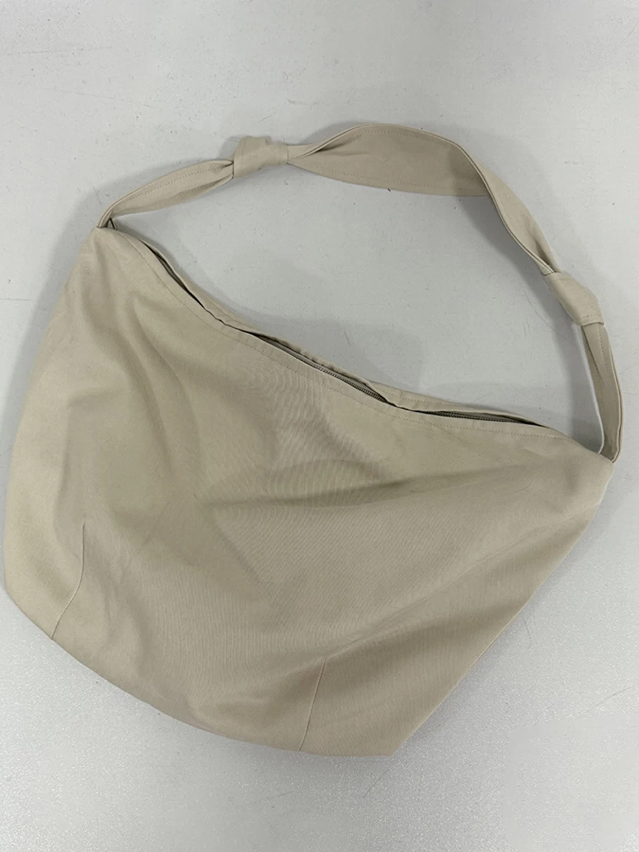 TWOTWINSTYLE Borsa a tracolla minimalista con nodi patchwork solidi per donna Borsa versatile alla moda di grande capacità Donna Autunno Nuovo