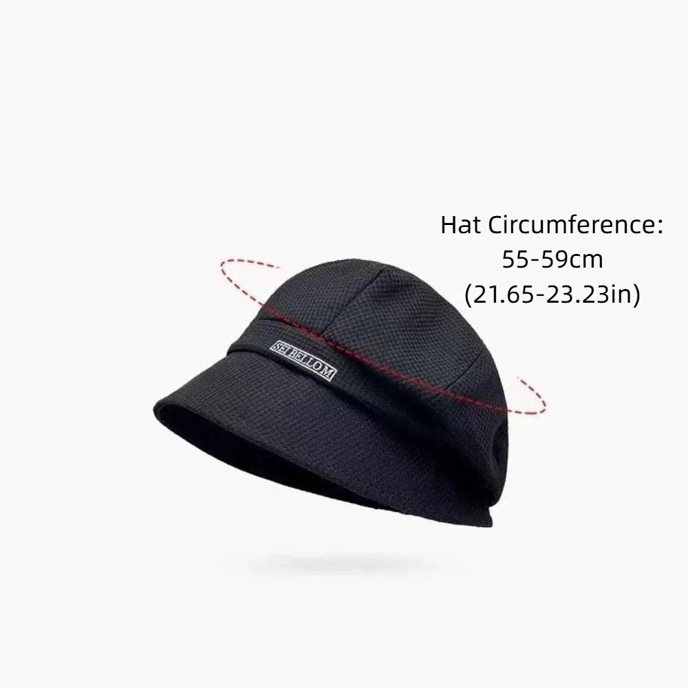 قبعة شمس بسيطة كاجوال بحافة واسعة قابلة للتنفس، قبعة شاطئ خارجية مع خطاف قناع مقاوم للرياح، قبعة منقار البط للمشي لمسافات طويلة