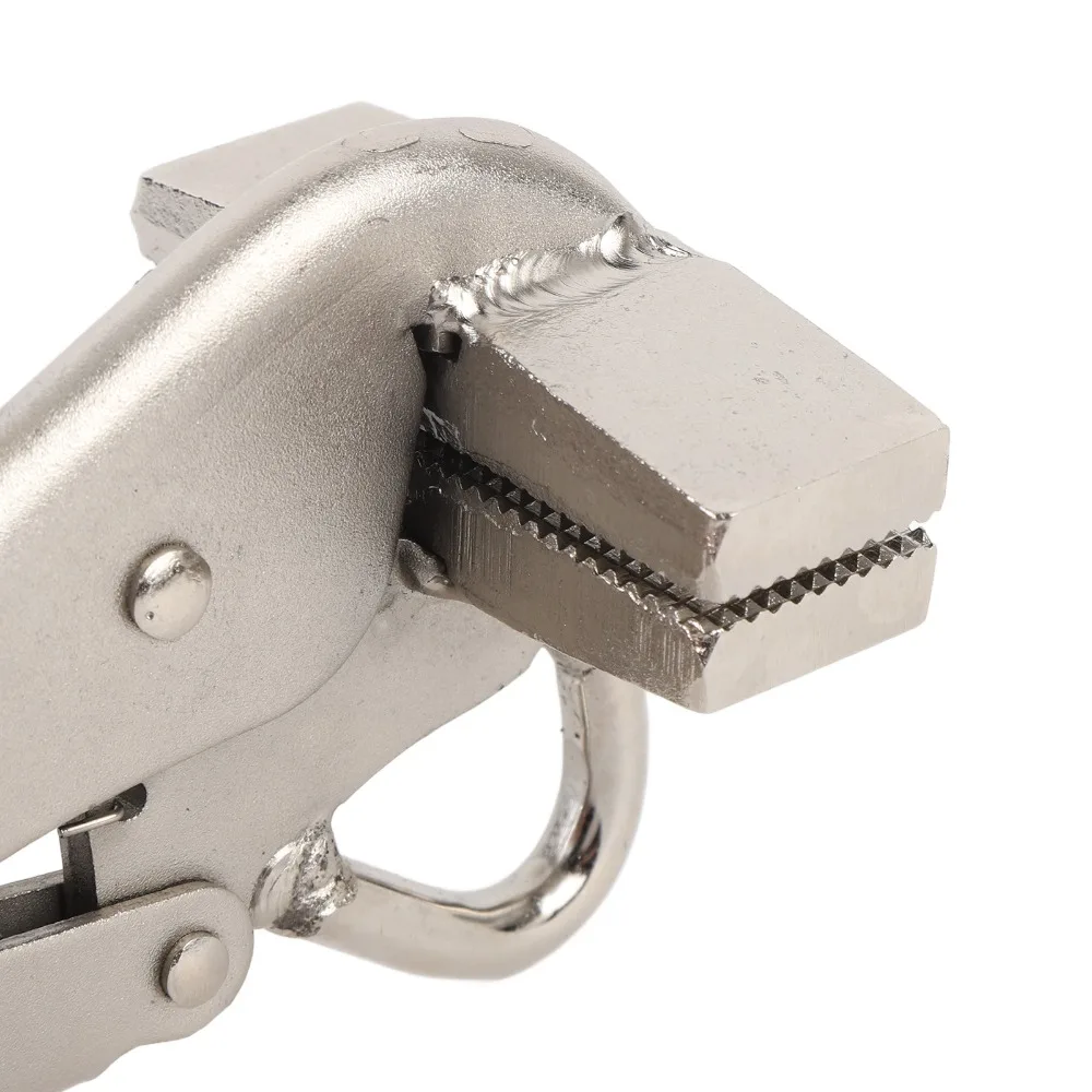 Steel Locking Sheet Metal Clamp Flat Jaw Extra Wide Jaw Duck Bill Pliers Heavy Duty Locking Grip Vise Grip Pliers Home Workshop