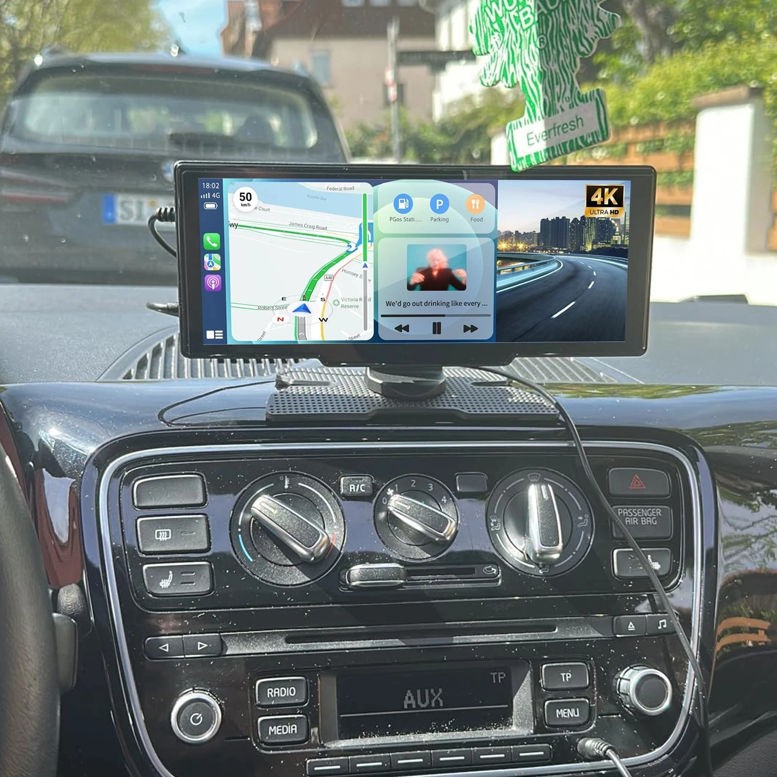 ESSGOO 8.1 "المحمول CarPlay العالمي اللاسلكي أندرويد السيارات راديو ستيريو السيارة MP5 لاعب FM BT مع كاميرا للسيارات والشاحنات فان