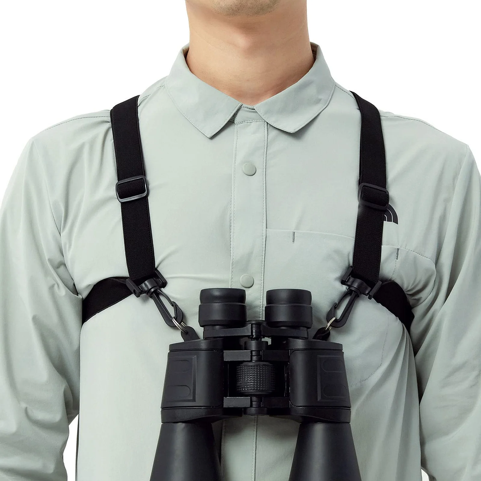 

Nylon Telescope Shoulder Strap Binocular Chest Harness Extra Long Adjustable Outdoor Camping Decompression Strong Quick Release