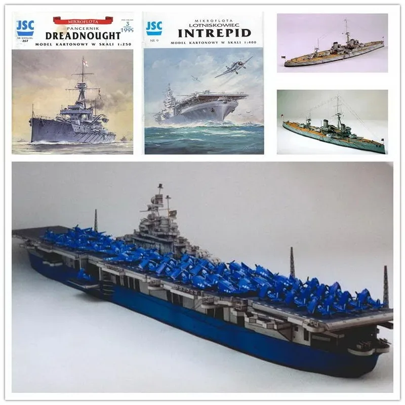 

1/400 Paper Model US Aircraft Carrier Class Aegis Destroyer Warship DIY Handmade Papecraft Toy