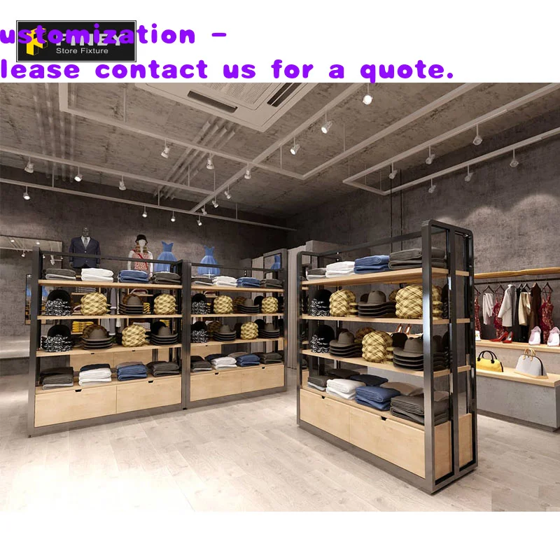 custom.Custom Clothing Shop Fittings and Display Wood Clothing Retail Display Clothing Store
