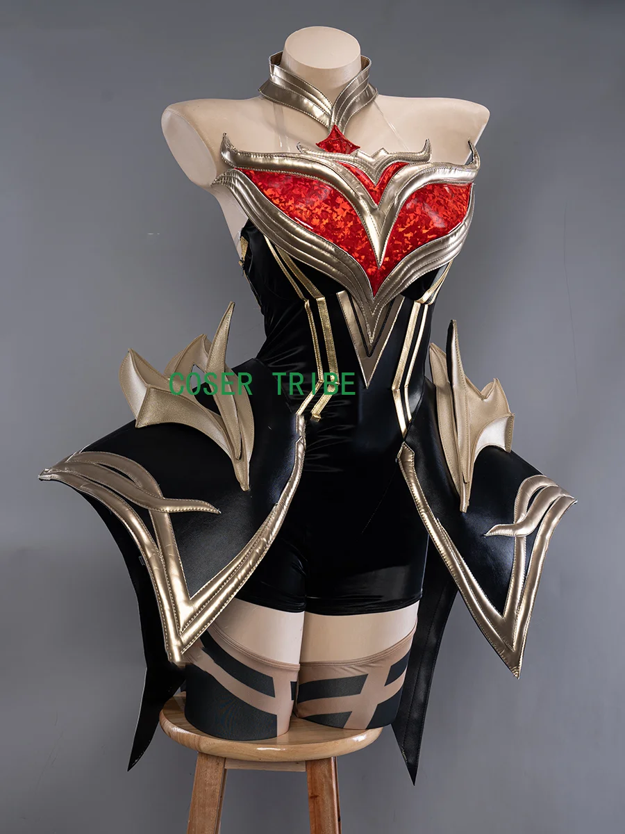 COSER TRIBE Lol Ahri The Nine Tailed Fox Women Cosplay Costume Cos Game Anime Party Uniform Hallowen Play Role Clothes Clothing