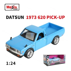 Maisto 1:24 1973 Datsun 620 픽업 정적 다이 캐스트 차량, 소장용 모델 자동차 완구