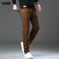 Men's Straight Stretch Jeans 11 Fashion Loose Straight Business Casual Stretch Denim Pants Male Brand Trousers 3 Colors Plus Size Mens Clothing Slim Jeans 28-44 5