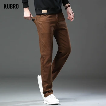 Fashion Loose Straight Business Casual Stretch Denim Pants Male Brand Trousers 3 Colors Plus Size Mens Clothing Slim Jeans 28-44 5