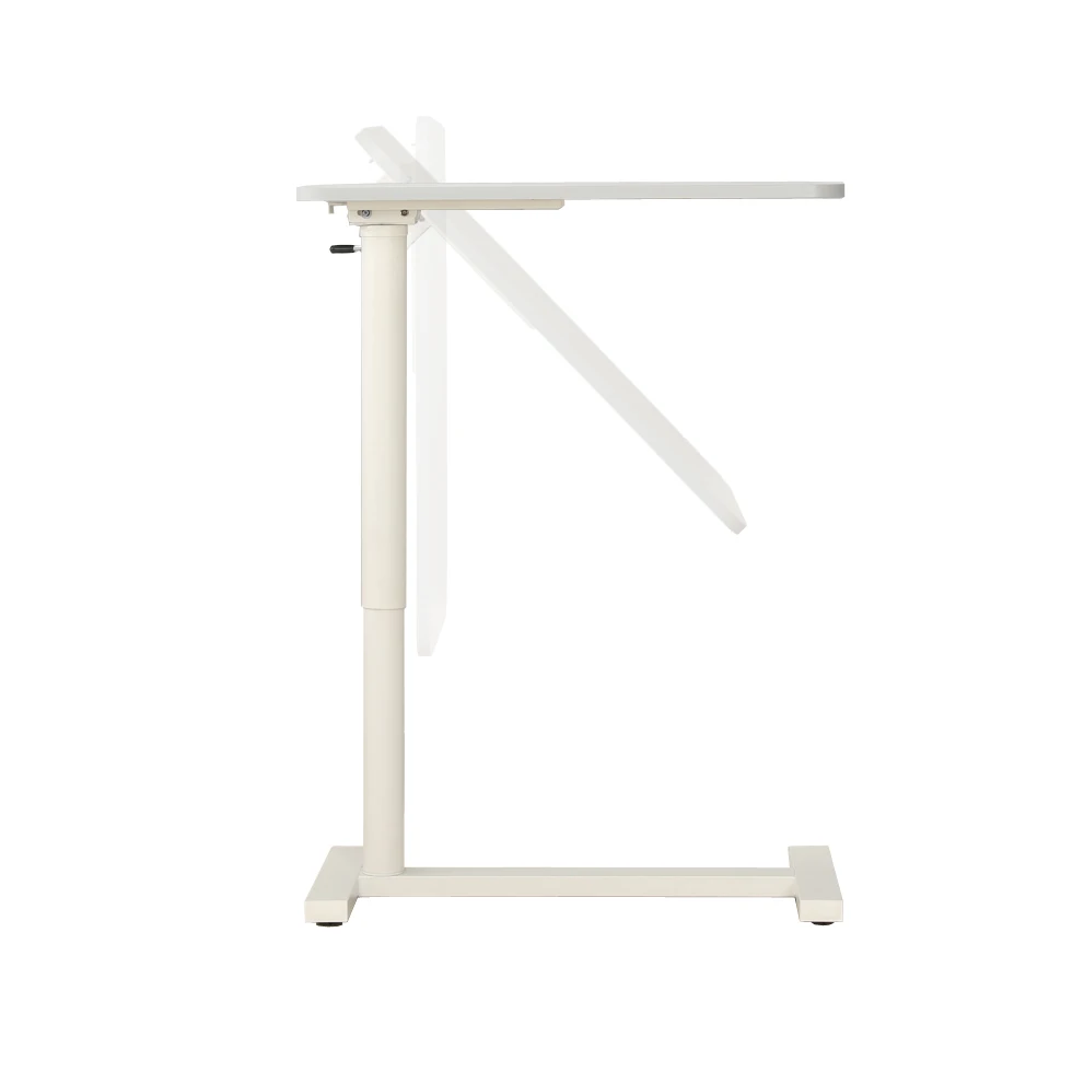 High-quality clinic mobile hospital furniture medical adjustable bed rolling table with casters