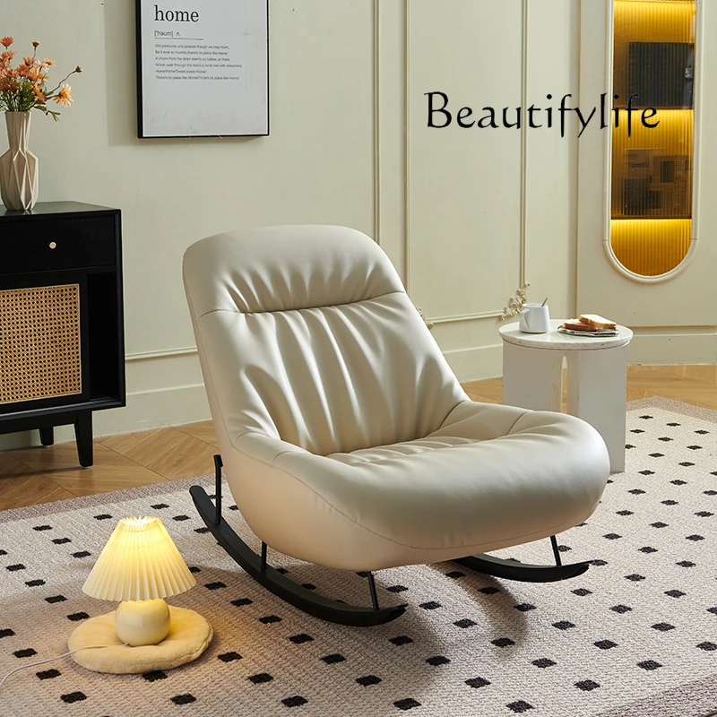 

Couch Leisure Chair Living Room Rocking Chair Leisure Chair Recliner Single Home Light Luxury and Simplicity