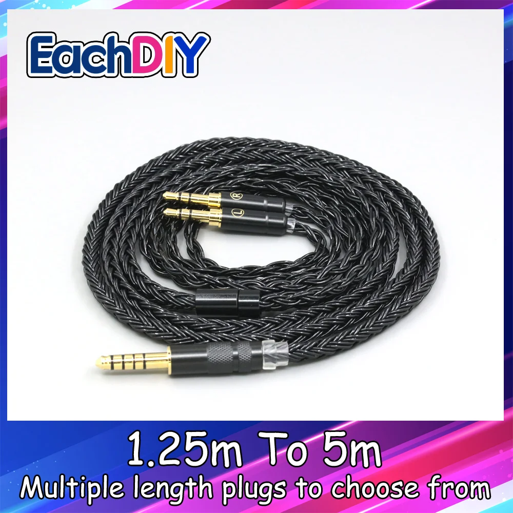 

16 Core 7N OCC Black Earphone Cable For Pioneer Amiron Home Aventho Pioneer SE-MONITOR 5 SEM5 3.5mm Pin LN007423