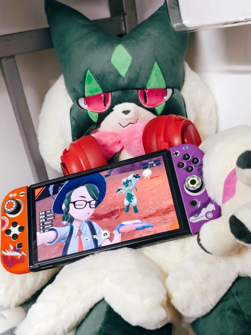 Pokemon Meowscarada 80cm Crystal Velvet Version Plush Doll Throw Pillow Room Decoration Anime Peripheral Birthday Xmas Gifts