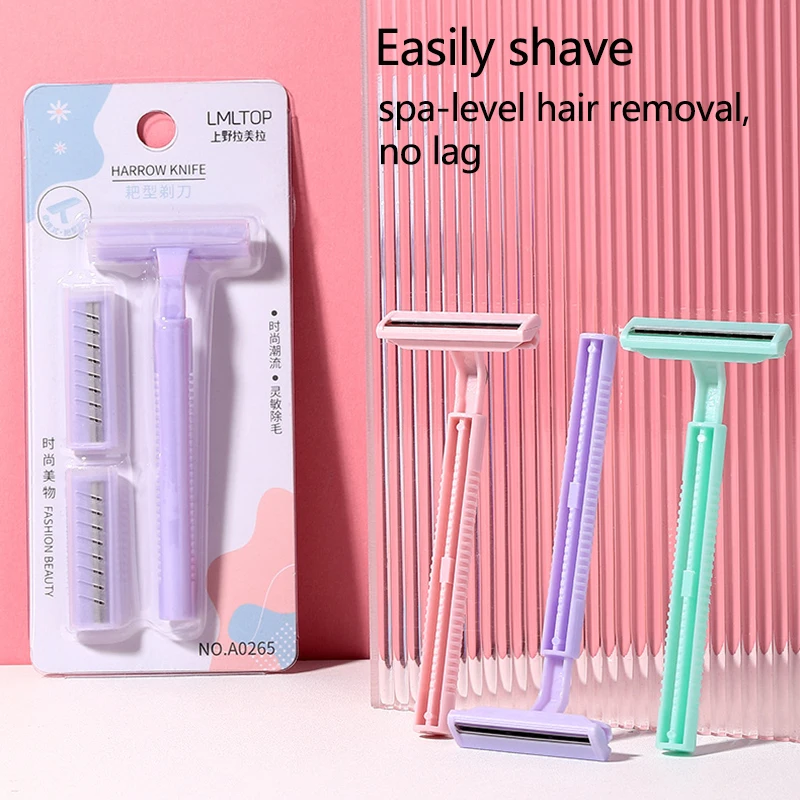 Women Safety Razor Face Arm Leg Hair Machine for Shaving Shaver 2 Layers Razor Blades Barber Shaving Razor