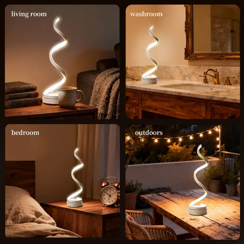 Artistic Modern Minimalist Table Lamp - Creative Night Light for Bedroom, Bar, and Desk with Ambience Design