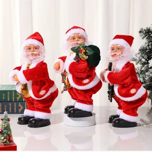 Santa Claus doll for children, electric musical, hip Dancing, playing guitar, ornament with music, party decoration, gift for Christmas 8 Main Sales Santa Dance - №2