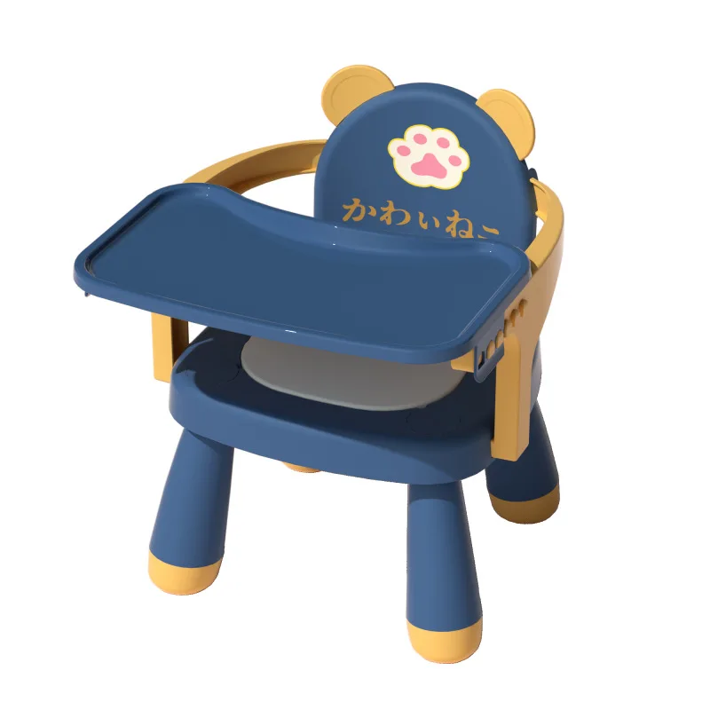 Child Back Chair Baby Chair Baby Seat Household Eating Plastic Dining Chair Cartoon Small Chair Bench