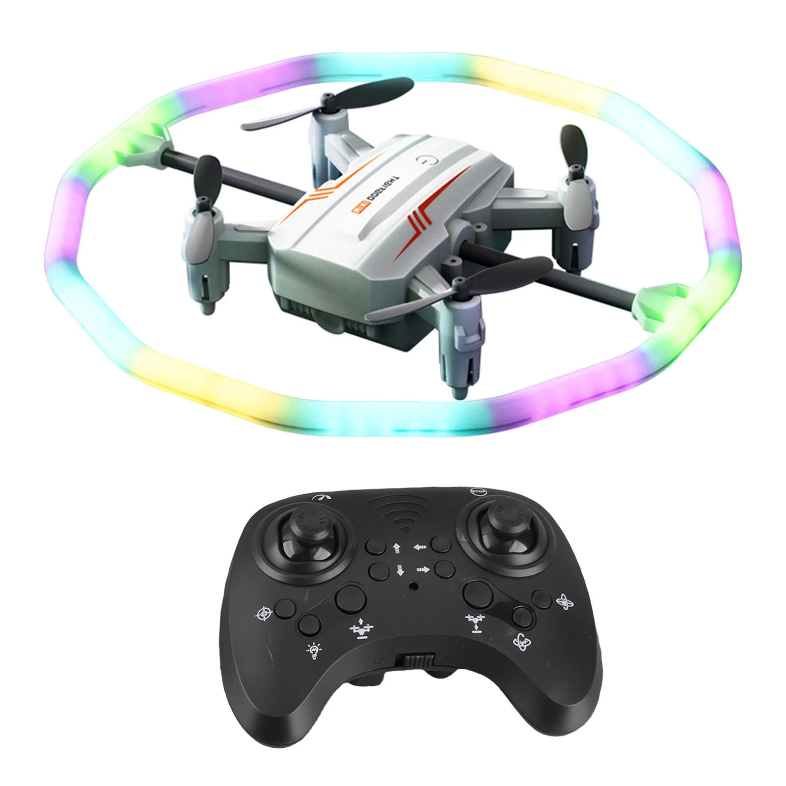 Mini Drone for Kids and Beginners, 2.4Ghz Remote Control Drone with Pressure Altitude Hold LED Lights Headless Mode Remote