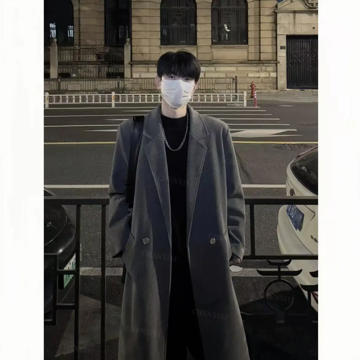 

Wool Blend Asymmetrical Coat Mans Tailored Cut Custom Made Bespoke Individual Personal Private Special Exclusive Particular Cool