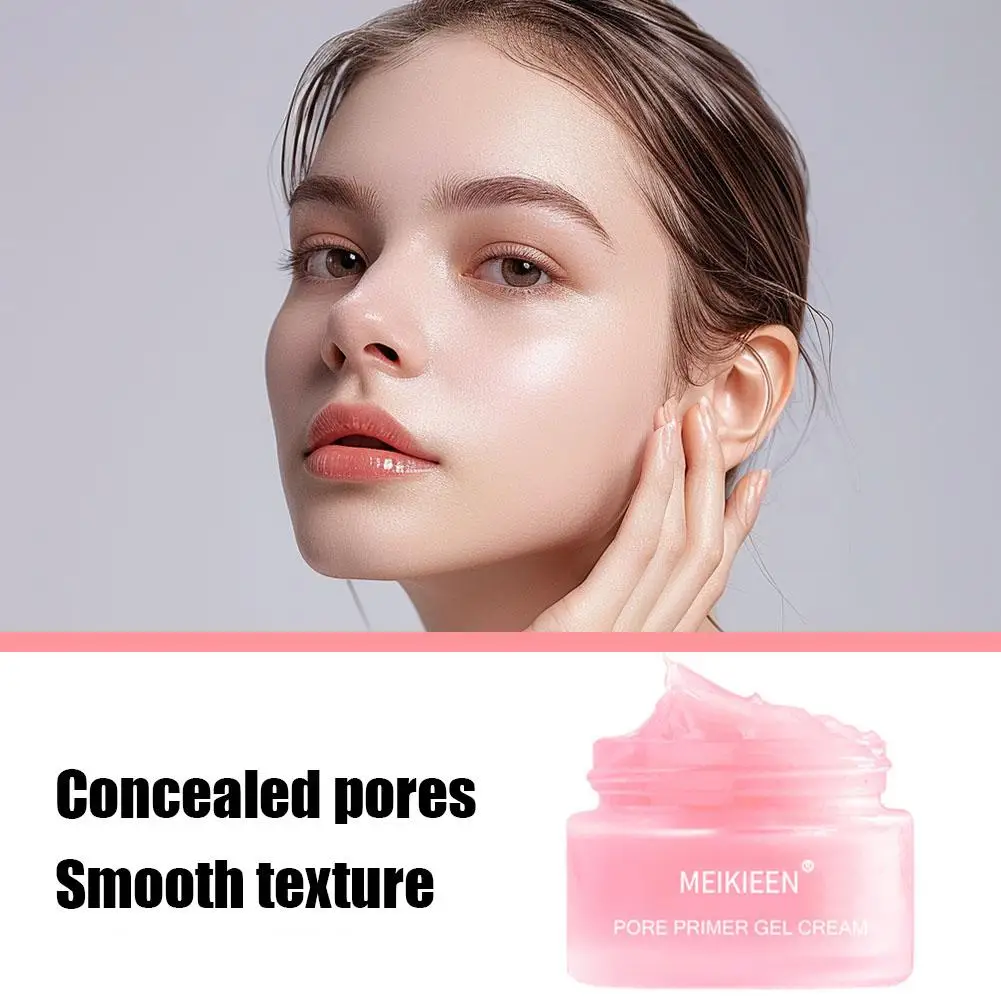 Smoothing Skin Pore Primer, Creme de Poros Invisível, Maquiagem Clareamento, Face Lines Tool, Base de Hidratantes, W8H7