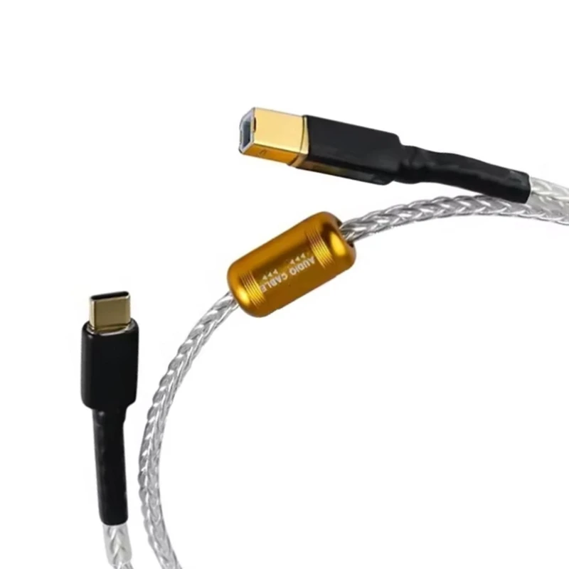 occ-銀メッキ-usb-ラインタイプ-c-から-b-ポート-otg-デコードケーブルモバイルコンピュータデコーダプリンタ接続ケーブル