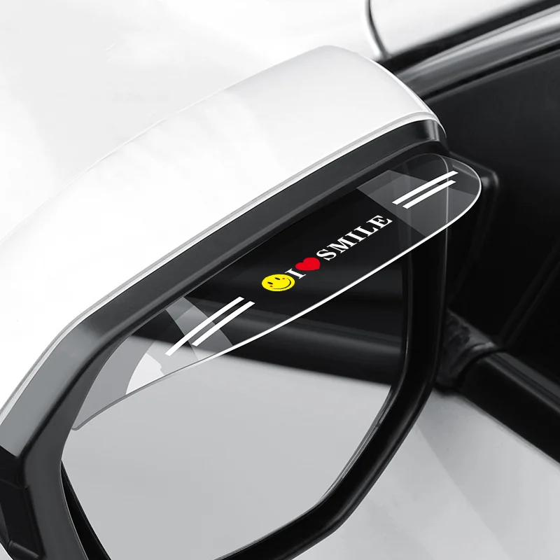 2-teiliger Auto-Rückspiegel Regenschutz Visier Augenbrauen Imitation Carbonfaser Seitenspiegel-Schutz Regenabdeckung Auto-Zubehör