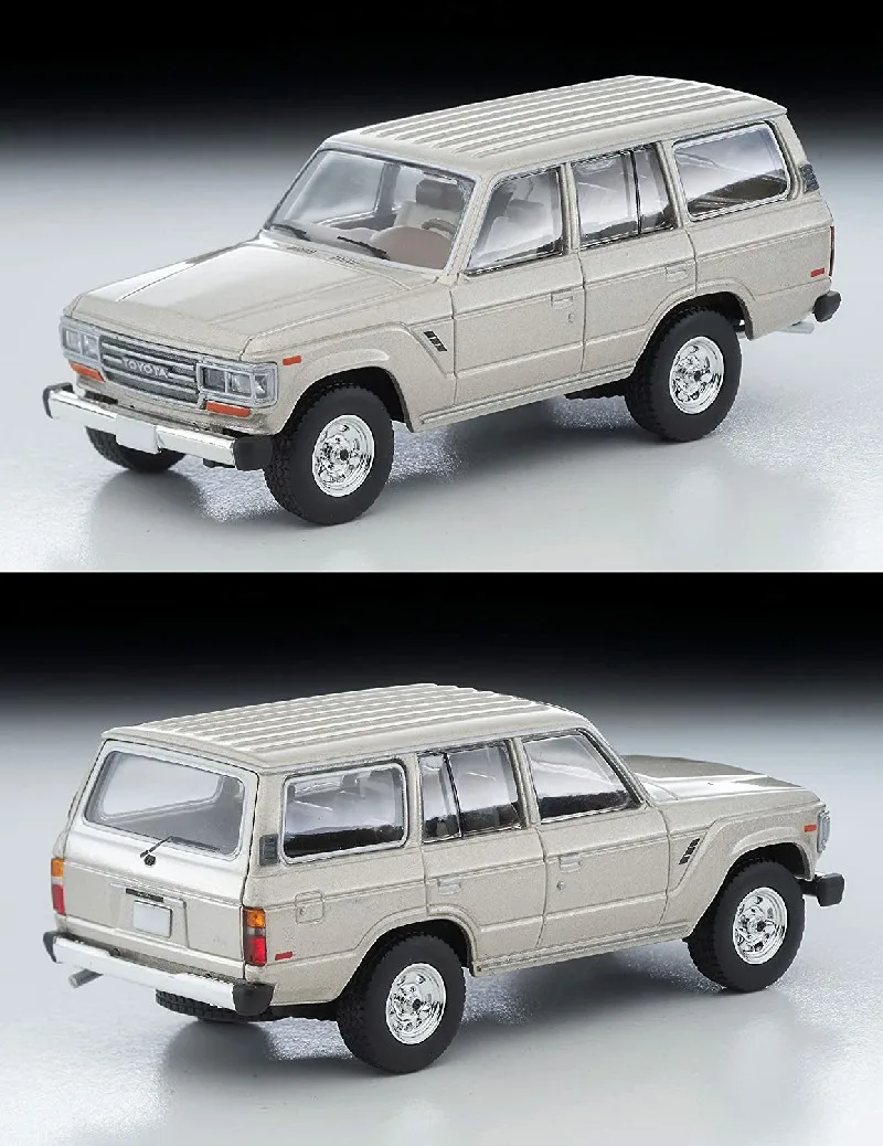 TOMYTEC TLV 1/64 LV-N268b Land Cruiser 60 North America Ver Beige M 1988 Die-cast alloy car model collection display gifts