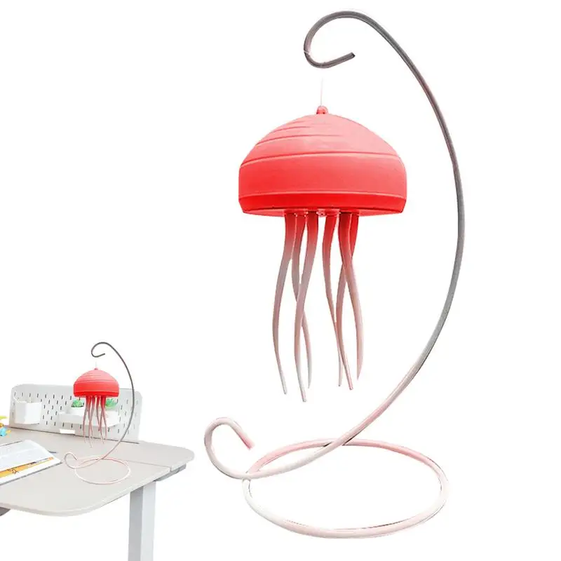 

Jellyfish Night Light Nightstand LED Light With Jellyfish Shape Tabletop Light With Dynamic Rotation Design Creative Sleeping