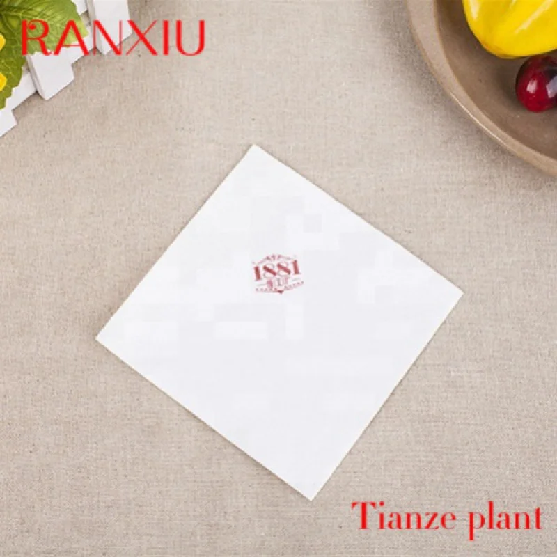 Custom Color Logo Printed Napkin Tissue For Restaurant