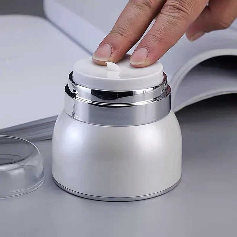 Botol Isi Ulang Vakum 30G/50G Botol Kosong Kosmetik Travel Botol Dispenser Dapat Digunakan Kembali untuk Kotak Gaya Tekan Krim Wajah