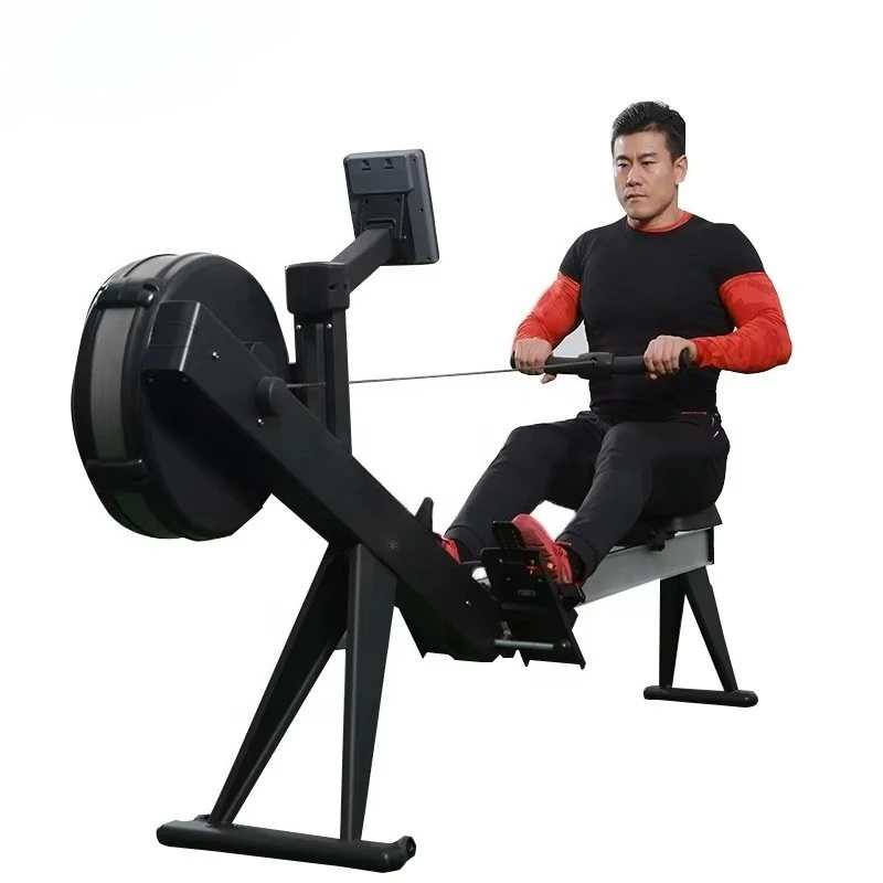 Fitness Equipment Club Rowing Machine Commercial Gym Vertical Air High-end Dual Resistance Rower