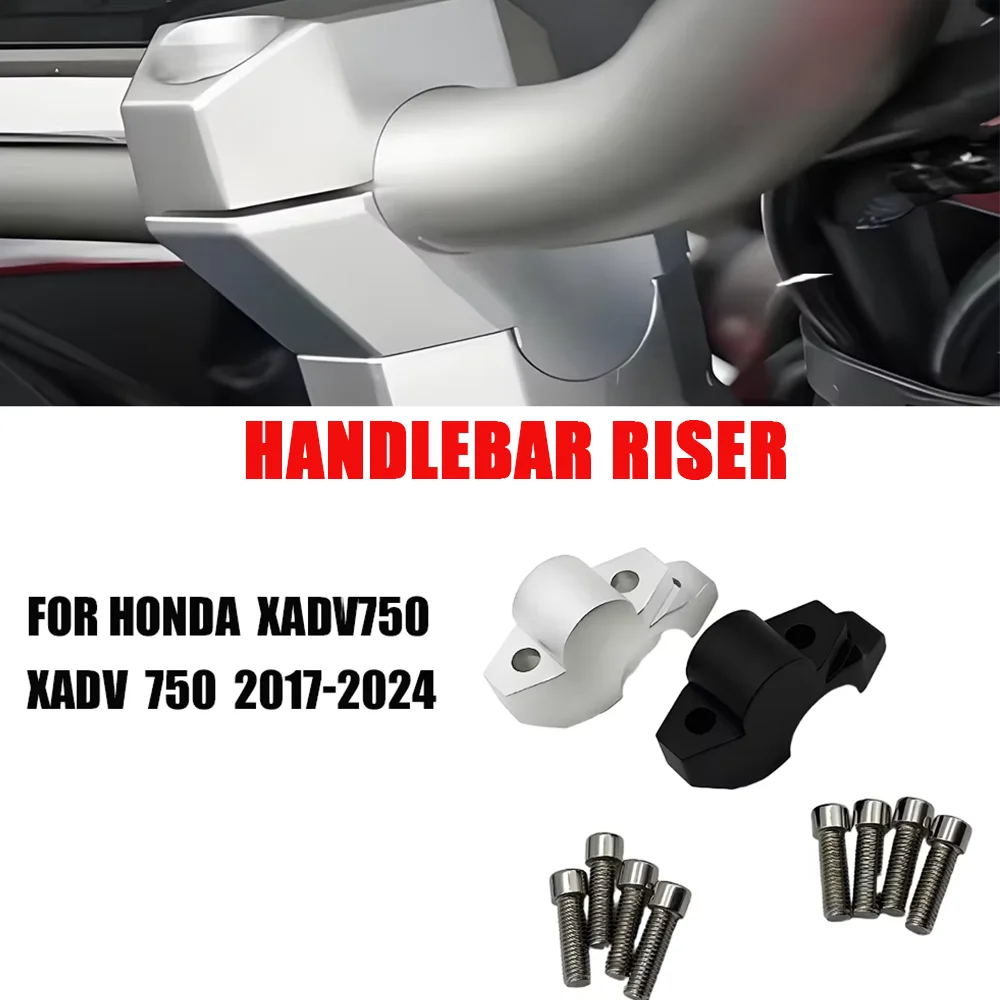 

For Honda XADV750 XADV 750 2017-2024 Motorcycle Handlebar Riser Extend Clamp Adapter
