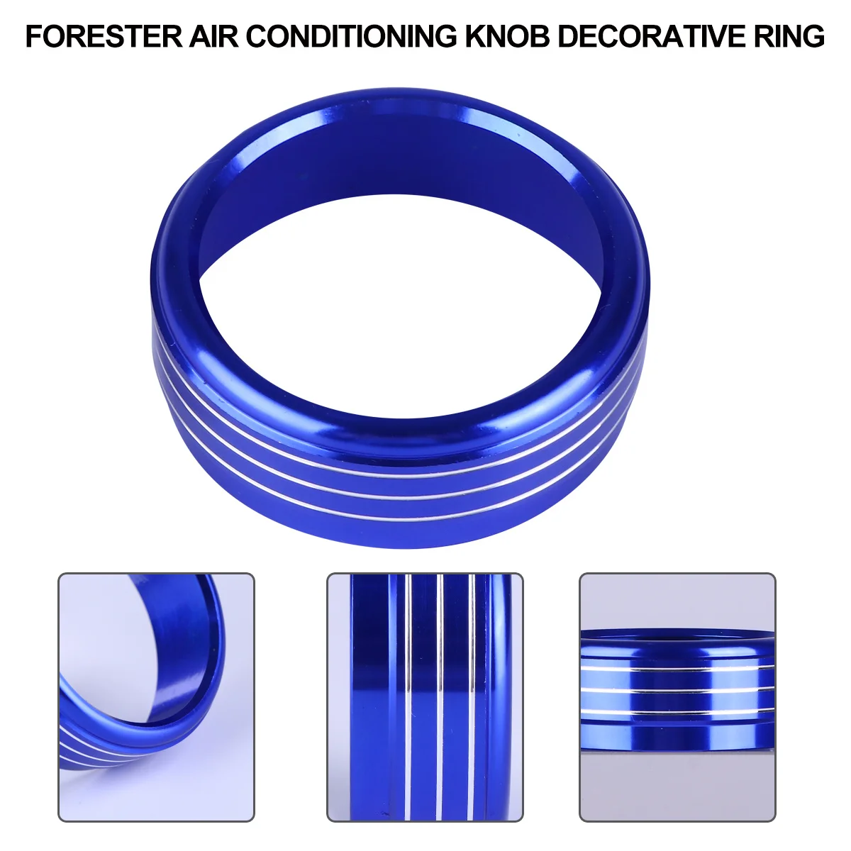 

3Pcs Air Condition Button Covers Stylish Car Interior Decoration Durable Aluminum Alloy Easy Installation Air Condition Button