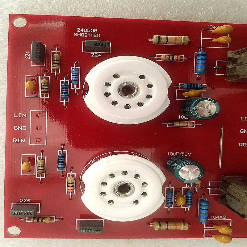 X10D Audio Fax 6N11 Tubo pré-amplificador Buffer Placa de palco frontal Pré-amplificador de tubo