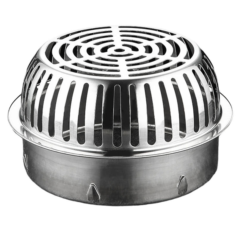 304 Stainless Steel Rooftop Floor Drain Cover Roof Balcony Sewer Filter Gutter Drain Pipe Anti-Blocking Mesh Cover