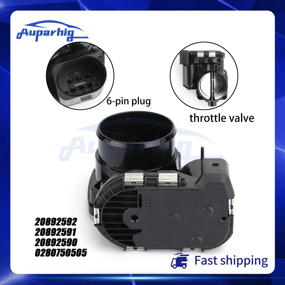 Auparhig Throttle Body 0280750505 280750505 420892590 420892592 959372129407 Sea Doo RXP RXT GTX GTS GTR Quality OE Auto Parts