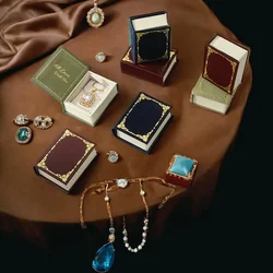 Little Book Jewelry Case Retro Creative Princess Ring and Necklace Gift Box Packaging for Small Businesses