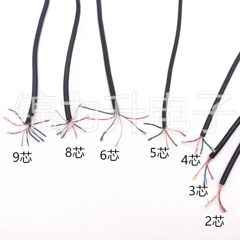 Wireless Bluetooth DIY headphone cable, multi-core multi-strand enameled wire, sheathed wire, insulated wire, 2-3-4-5-8core 1M