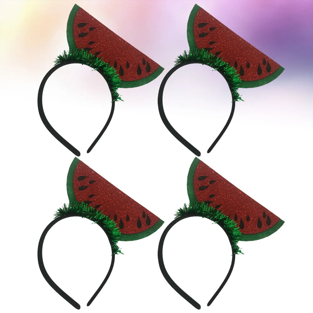 

Watermelon Headdress Hair Clips Headband Fruit Accessory with Party Accessories
