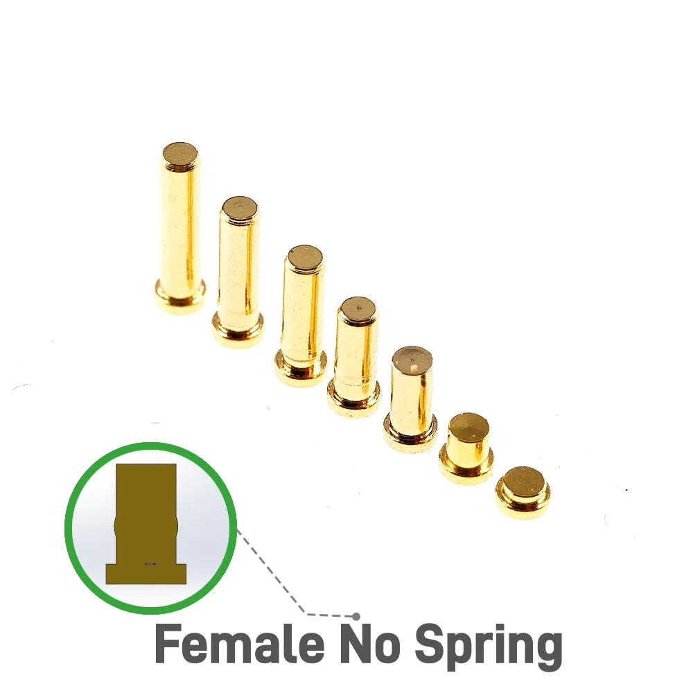 10Pcs Diameter 2.0 MM Pogo Pin Connector Female Seat 1 2 3 3.7 4.5 5.5 6 7.0 Height 3 AMP SMT Surface Mount PCB Straight Gold 1u