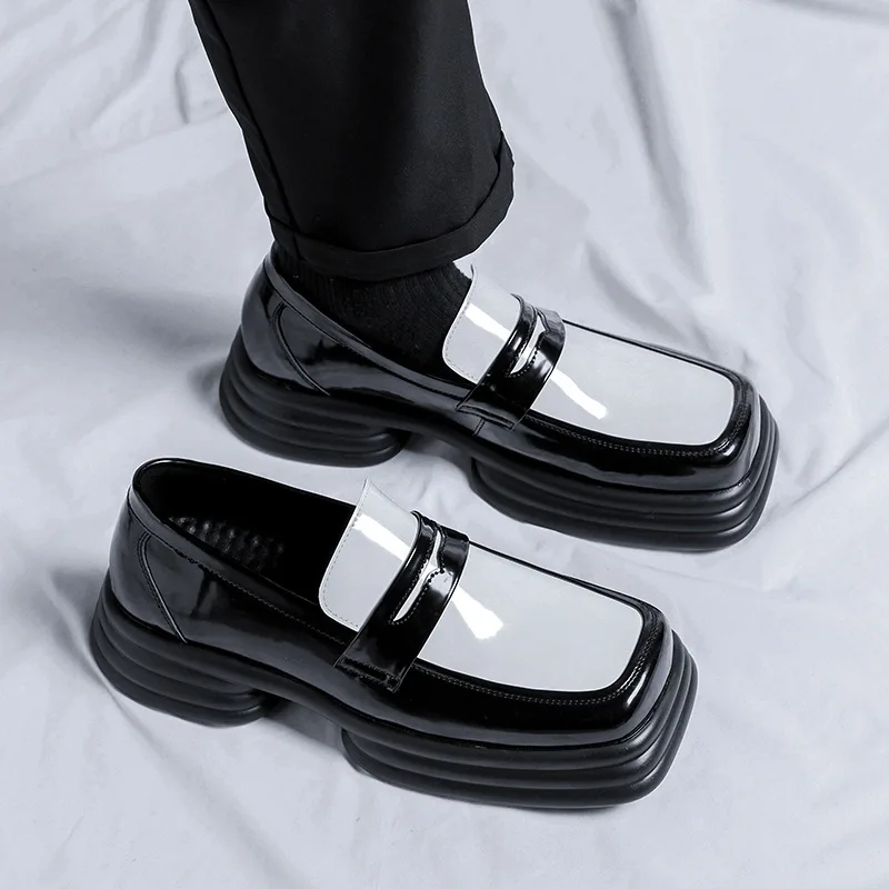 Loafers Dress Shoes Men Italiano Formal Shoes Platform Oxford Shoes for Men Office Casuales Business Suit Coiffeur Wedding Dress