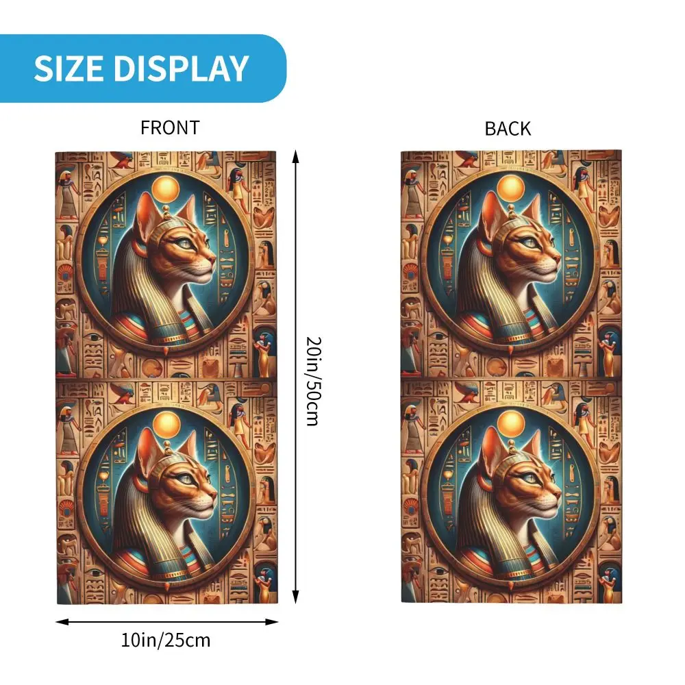 مصر القديمة الفن وشاح منديل الرقبة قناع الوجه البوليستر #5