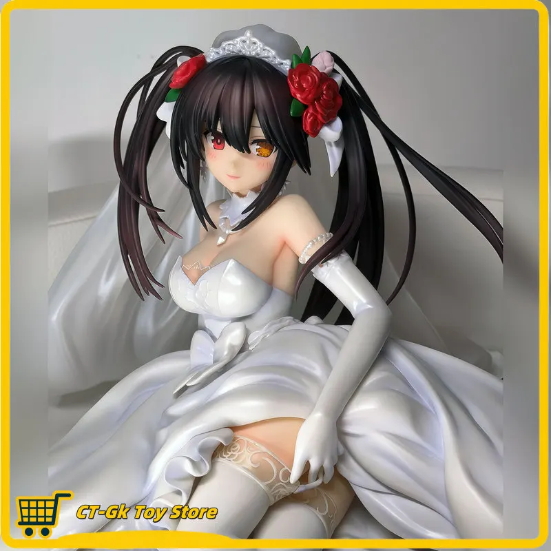 

Anime Date A Live Wedding Dress Tokisaki Kurumi Gk Model Toy Figure Fashionable Scene Decoration Collectible Handmade Artwork