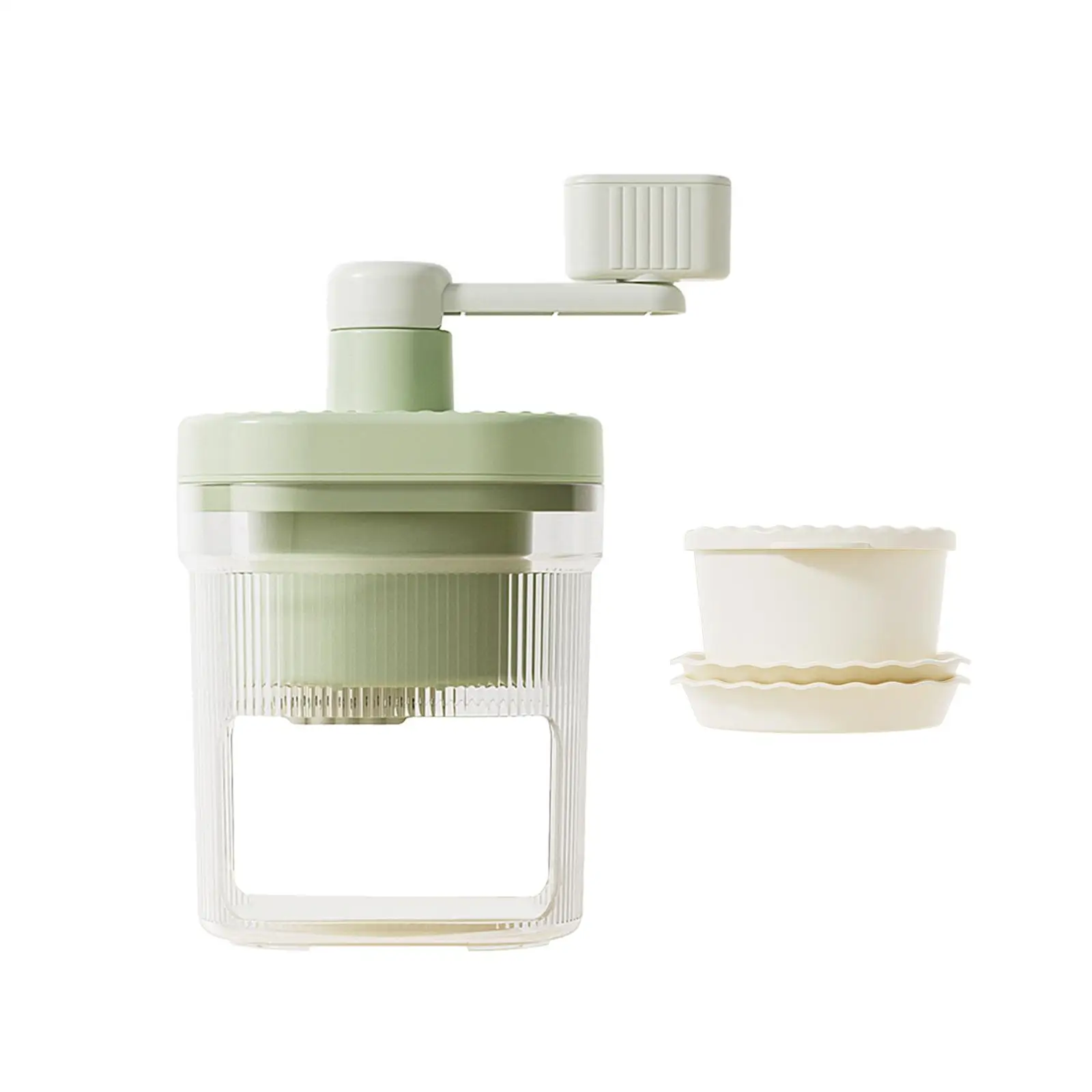 Mini Hand Crank Ice Crusher Ice Shaver Household Lightweight DIY Portable for Adults and Children Outdoor Activities Restaurants