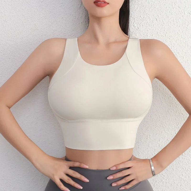 Clothing Cloud Hide High Impact Sports Bra Women Yoga Crop Top Home Fitness Workout Underwear Dancing Vest Running Bike Shirt