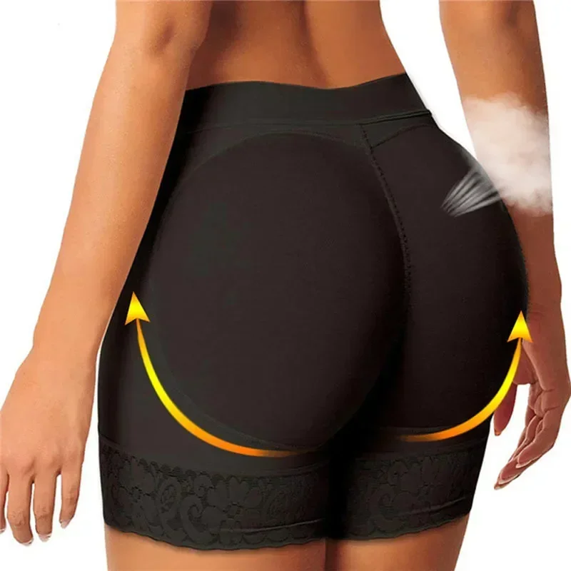 Plus Size Padded Briefs side profile demonstrating padding placement for visual hip curve enhancement